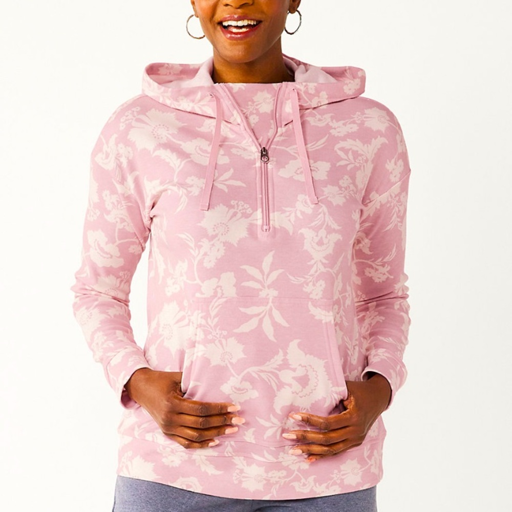 Croft & Barrow Hoodie Pink Large NWT